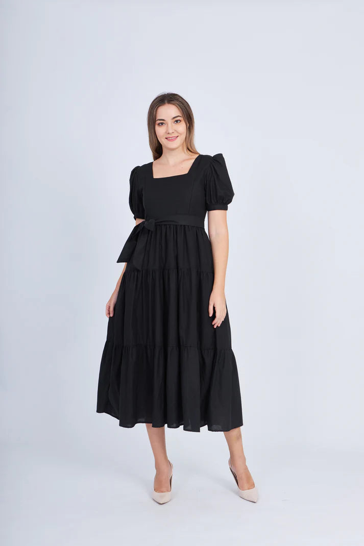 Versa Everywhere Dress with Nursing Zippers in Black