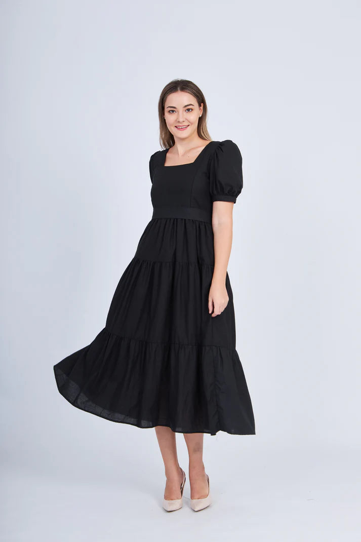 Versa Everywhere Dress with Nursing Zippers in Black