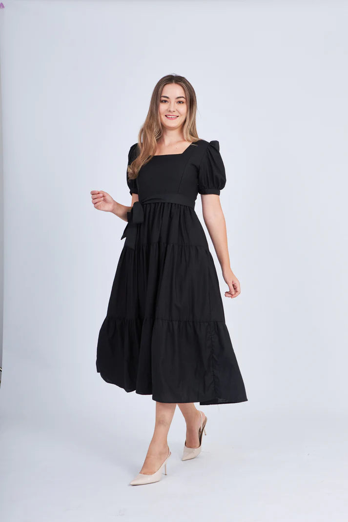 Versa Everywhere Dress with Nursing Zippers in Black